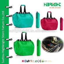 foldable reusable supermarket shopping cart bag